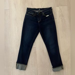 Gap Dark Wash Regular Straight Jeans